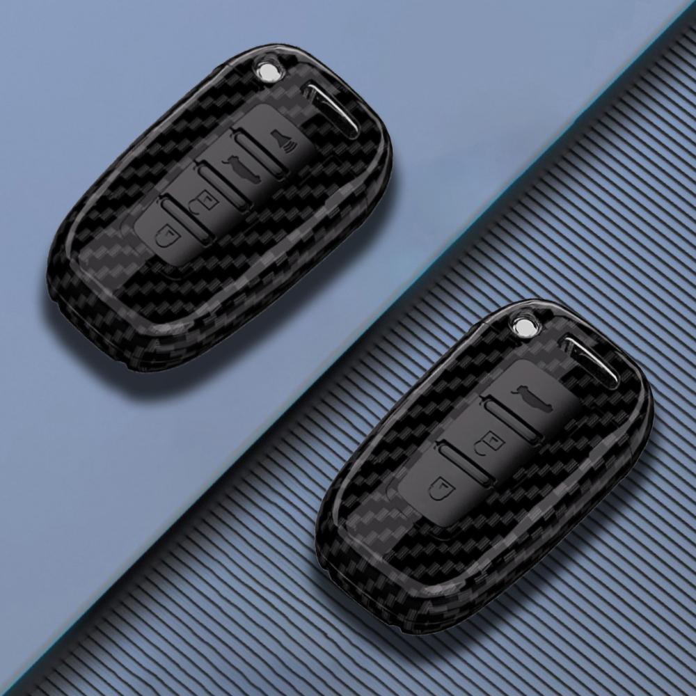 ABS Carbon Smart Key Case Cover For Hyundai IX35 Elantra Sonata 8 9 For Kia Sportage K5 K2 Sorento Optima Forte 2011-2016