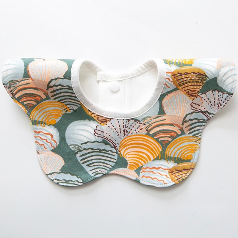 Toddler 360 Degree Rotation Drool Bibs Scarf Baby Infants Feeding Bib Soft Pure Cotton Bandana Waterproof Saliva Towel