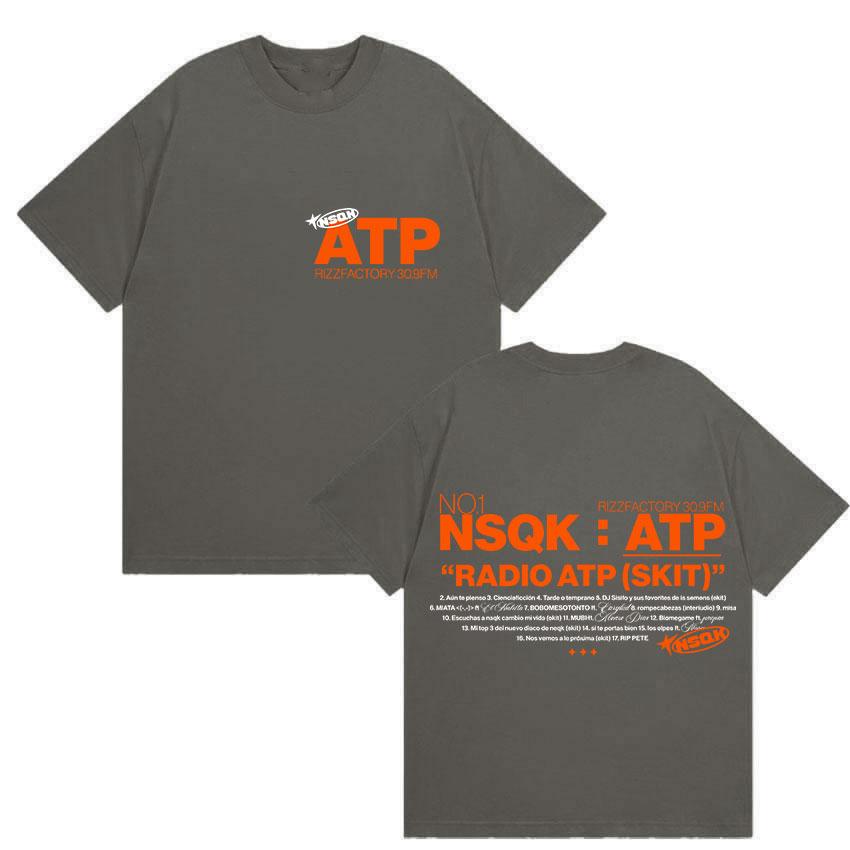 Rapper NSQK ATP AUN The PIENSO Album T-shirt for Men and Women, Retro 2025 Summer Pure Cotton 100% Printed Loose T-shirt