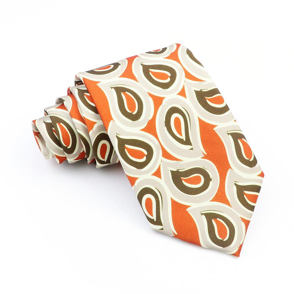 Supermjuka bohemiska sidenpolyesterslipsar för män Nyhet Design Bröllopskontor Företag Gravata tryckt slipspresent