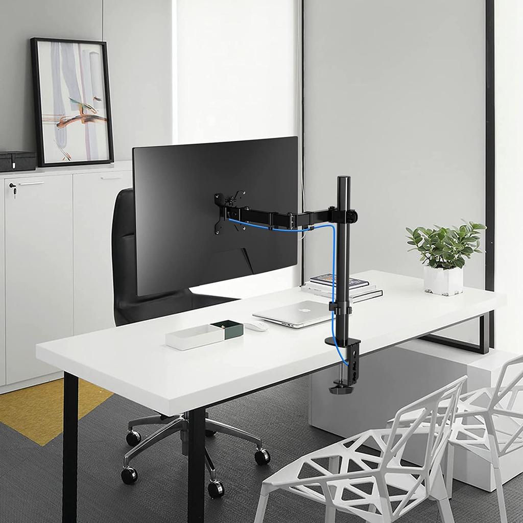 Pholiten Skärmarm, PC-skärmarm, Fleraxlig LCD-skärmarm, VESA 75*75/100*100mm, Passar 17-27 tums skärmar upp till 10 kg (MD97421)