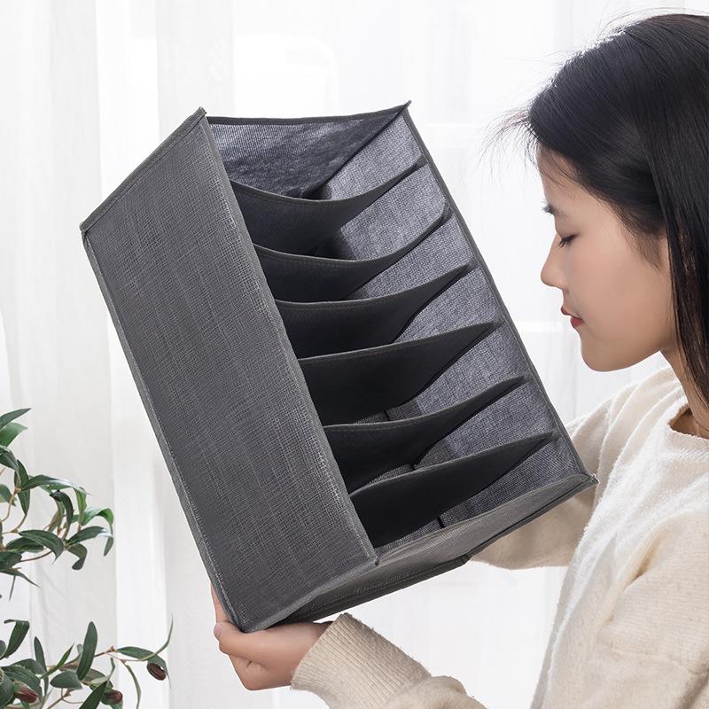 Fabric Bedroom Closet Organizer Pants T-shirt Baby Drawers Organizer Boxes Save Clothes Separator Wardrobe Storage Organization