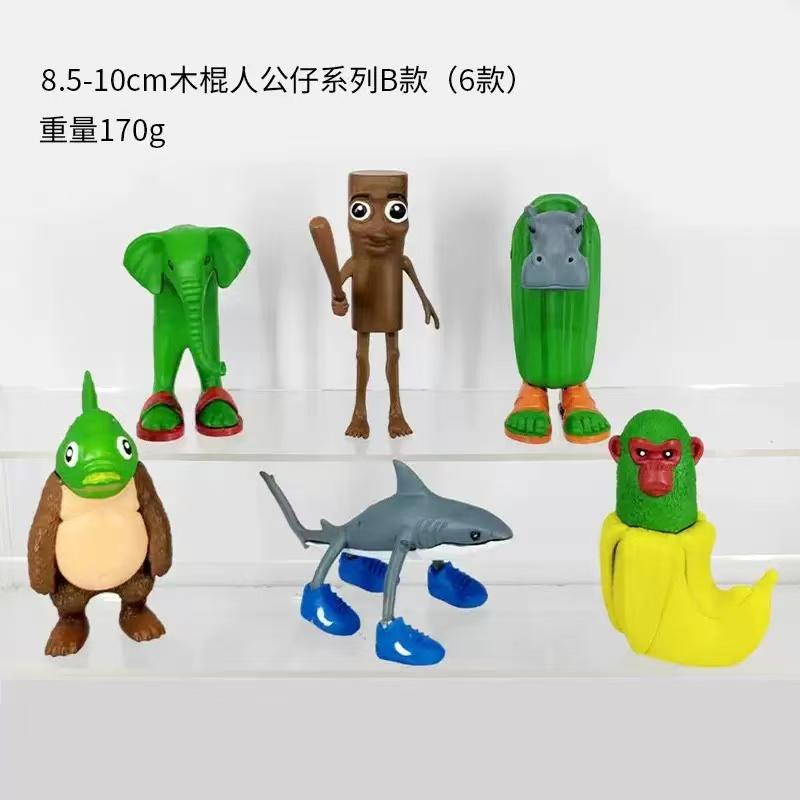 New Figurine Tungtungsahur Strange Shark Animals Figure Desktop Decoration Elephant Figure Ornament Funny 3D Doll Toys Perfect Gift