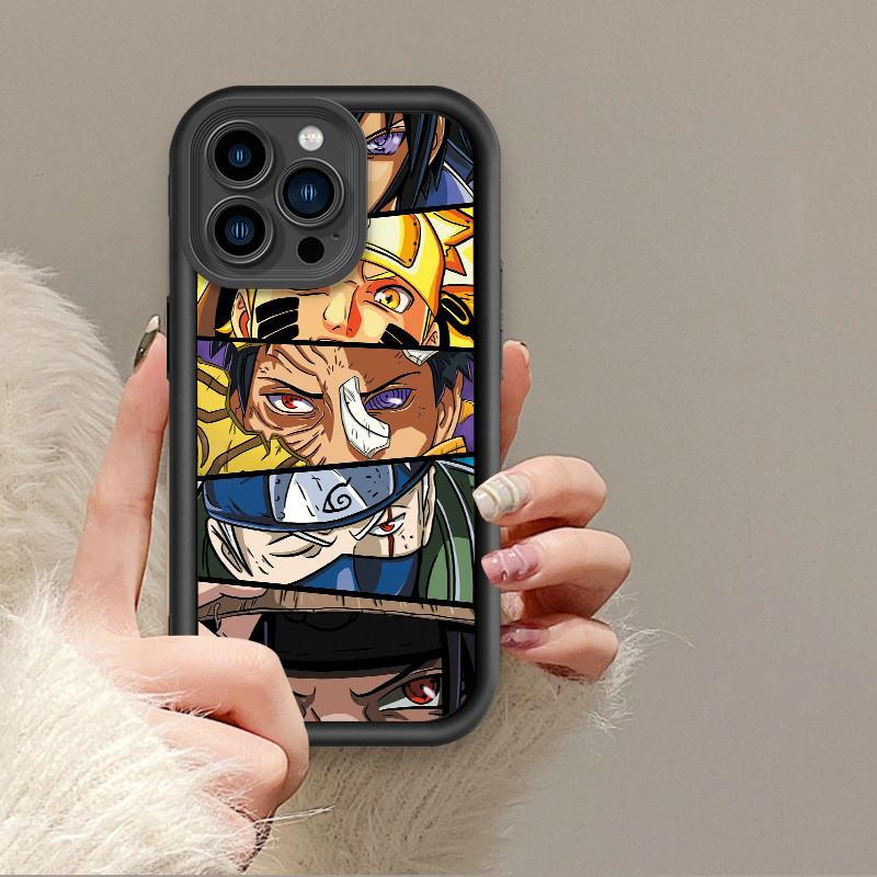 Cartoon Naruto Printed Fashion Case Flexible Soft Silicone TPU Shell Full Back Cover for iPhone Samsung