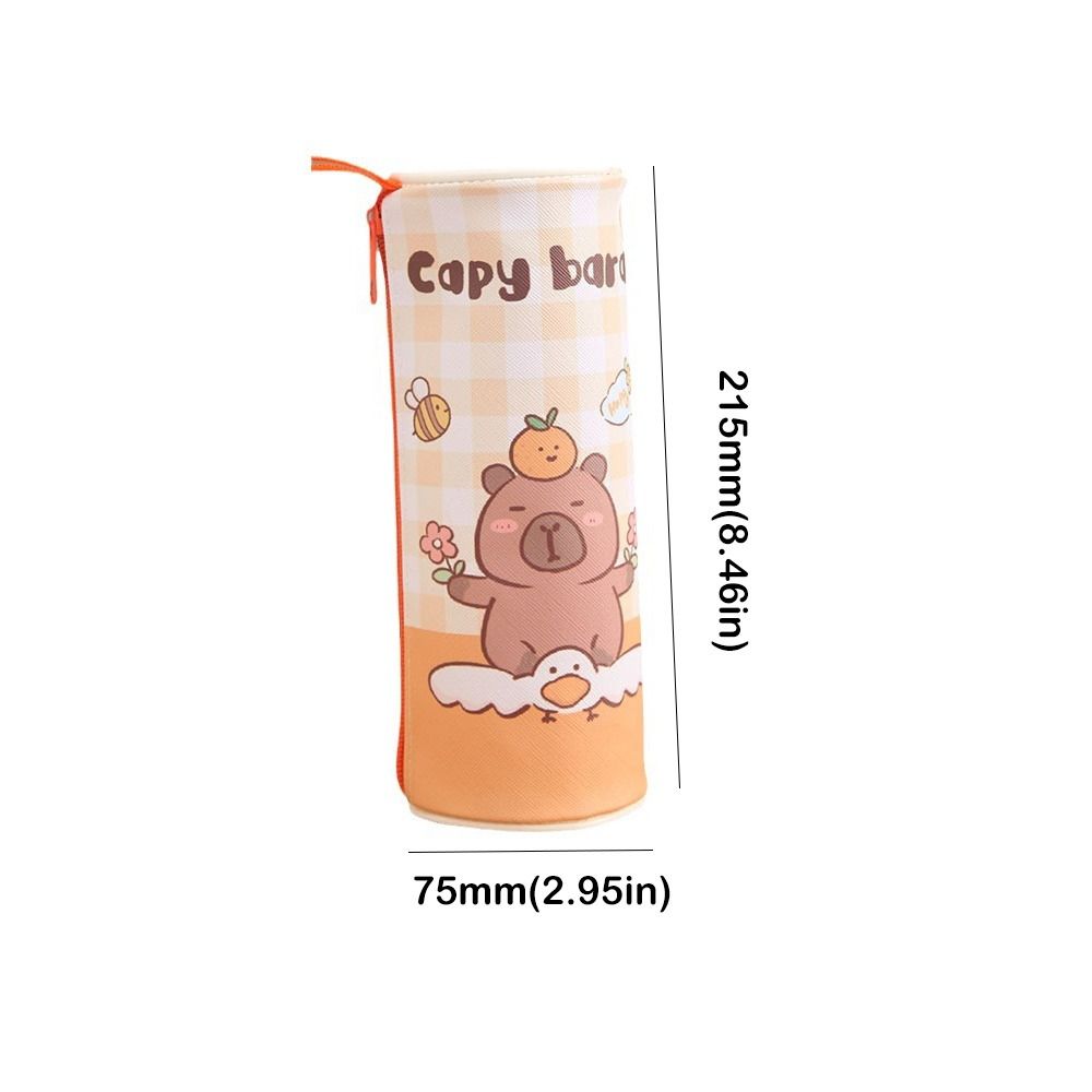 Kawaii Capybara Pencil Bag Aesthetic Stationery Bag Storage Bag Cute Pencil Case  Desktop Organizer