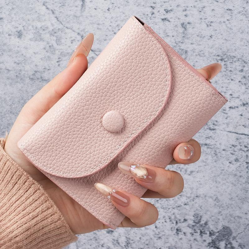Women Wallets PU Leather Female Purse Mini Hasp Solid Multi-Cards Holder Coin Short Wallets Slim Small Wallet Zipper Hasp