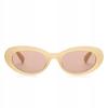 BOP-06 CREAM_BL Oval Retro Sunglasses SOLEO