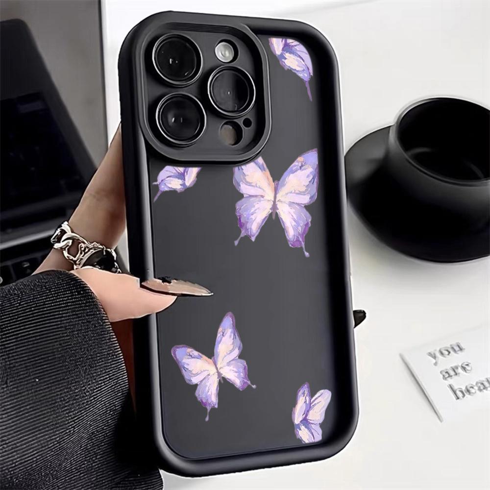 Angel Eye Soft TPU Phone Case for Samsung A05 A30 A50 A13 A23 A53 A14 A24 A34 A54 A15 A25 A35 A55 S20 S23 FE S24 Ultra Ae59 Butterfly art design Cute
