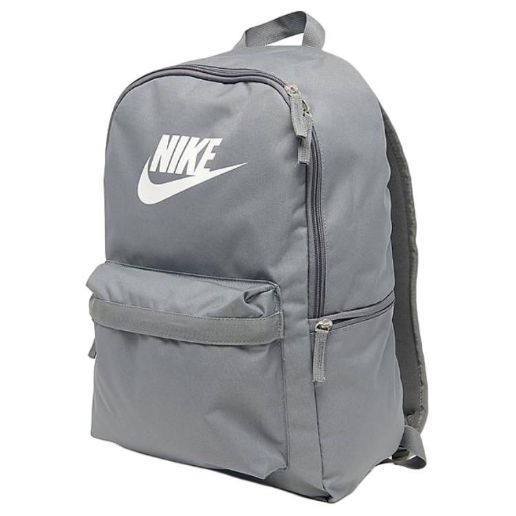 Nike 25L Logo Print Zipper Closure Polyester Backpack Unisex Backpack Smoke-Gray DC4244-063