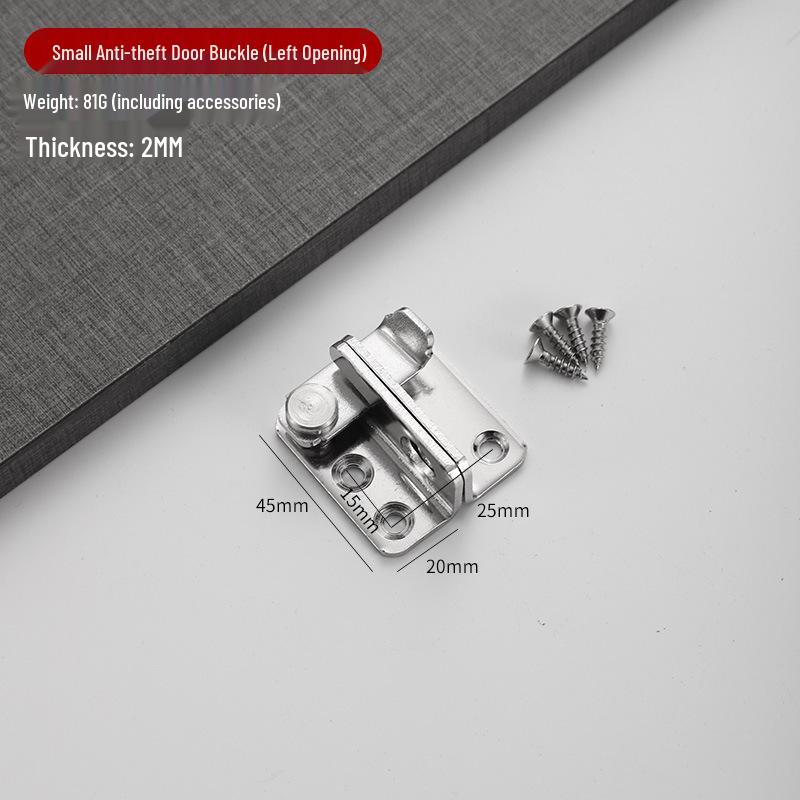 Stainless Steel Sliding Door Latch Anti-theft Buckle Lock