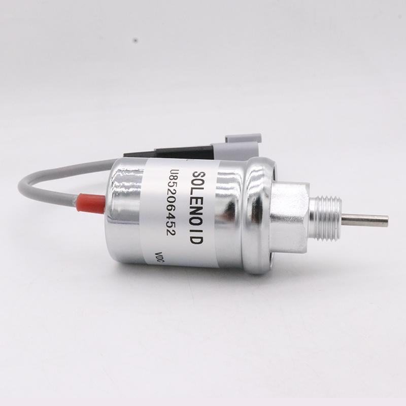 12V Fuel Shut Off Solenoid Valve U85206452 U85206520 for Perk 402D 403D 404D 404C 40 Caterpillar Engine 3011C 301 3024C