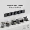 Adjustable Power Strip with One-Key Shut-Off for Kitchen, Living Room, Bedroom