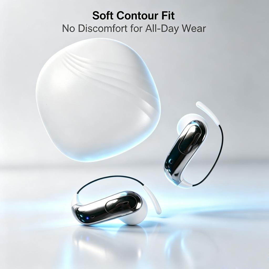 Xiaomi TWS Semi In-Ear Bluetooth Earphones, Lightweight Zero Pressure All-Day Wearing, Low Latency Stable Connection Durable Wireless E