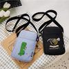 Printing Minecraft Pattern Canvas Single Shoulder Crossbody Bag Gift Fashion
