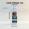 1PC Gamer King Cartoon Character 750ml Color Plastic Sports Water Bottle Leakproof Flip Straw Lid Suitable for Sports Office Home Use