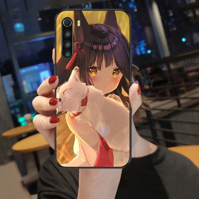 Cute Azur Lane Girl Phone Case For Xiaomi Mi 12 11T 10T 9T Lite Pro Ultra Note 10 Poco F3 F4 X4 GT Soft Black Phone Cover