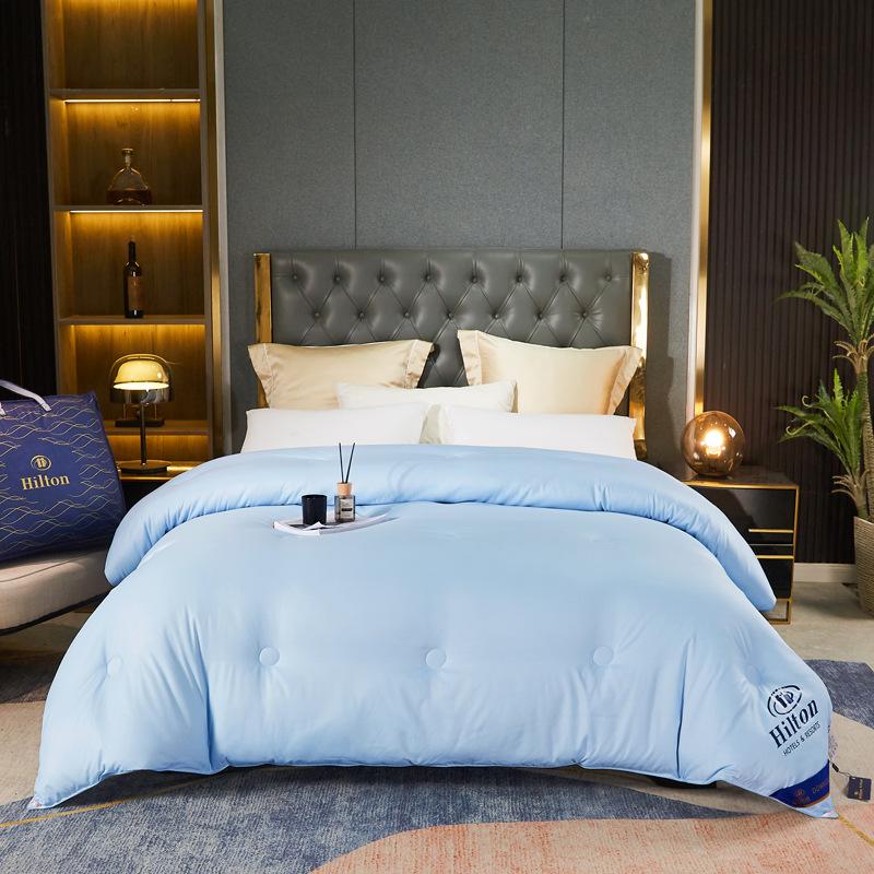 Hilton Hotel Style Silk Cotton Quilt - Elegant & Lightweight for Spring, Summer, Autumn