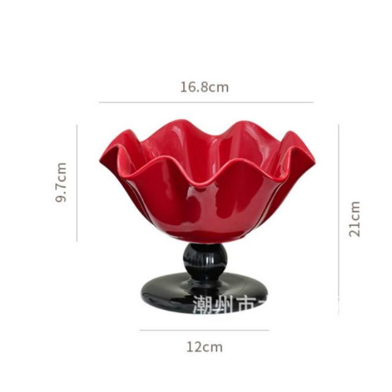 BRKeramik Obstteller Haushalt Wohnzimmer Snackschale Aufbewahrungstablett Dessertschale Küchenorganisator und AufbewahrungsbehälterEY