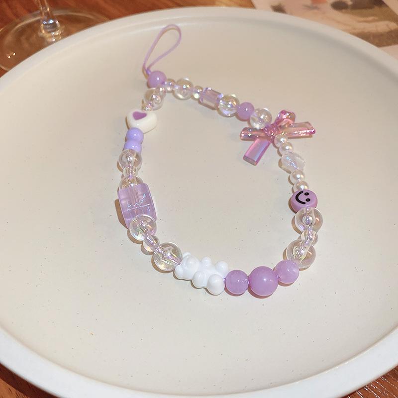Acrylic bear bow love smiley face bracelet light luxury high sense fashion versatile bracelet temperament jewelry women