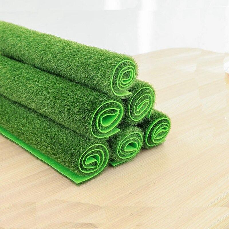 1Pcs 15cm/30cm Artificial Grassland Simulation Moss Lawn Turf Fake Green Grass Mat Carpet DIY Micro Landscape Home Floor Decor