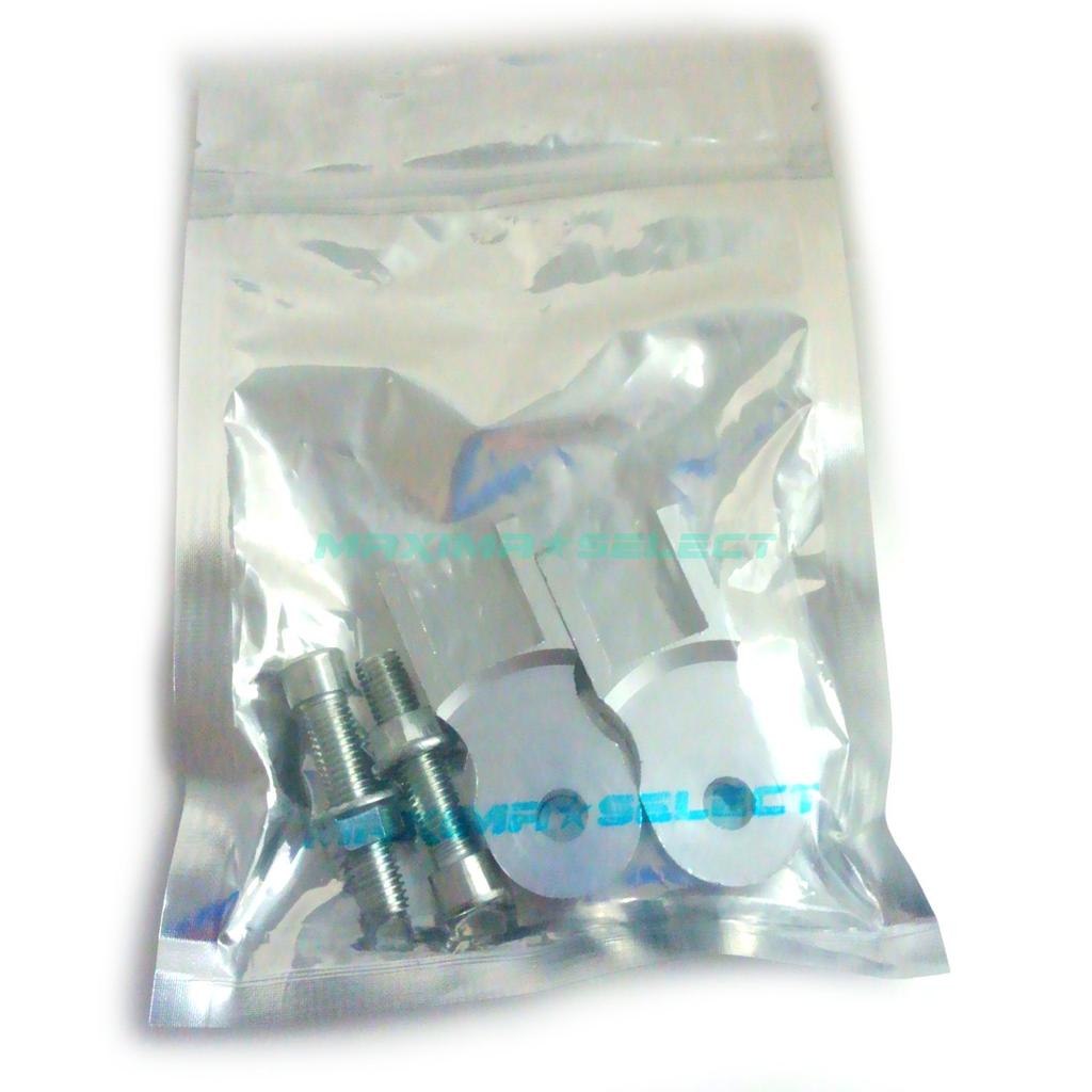 MAXIMASELECT Butt Lifter Adapter, Height Raise, 2.0 Inches (5 Cm), Screws, M10, Set of 2, Ass Raising Kit (Silver, Silver)