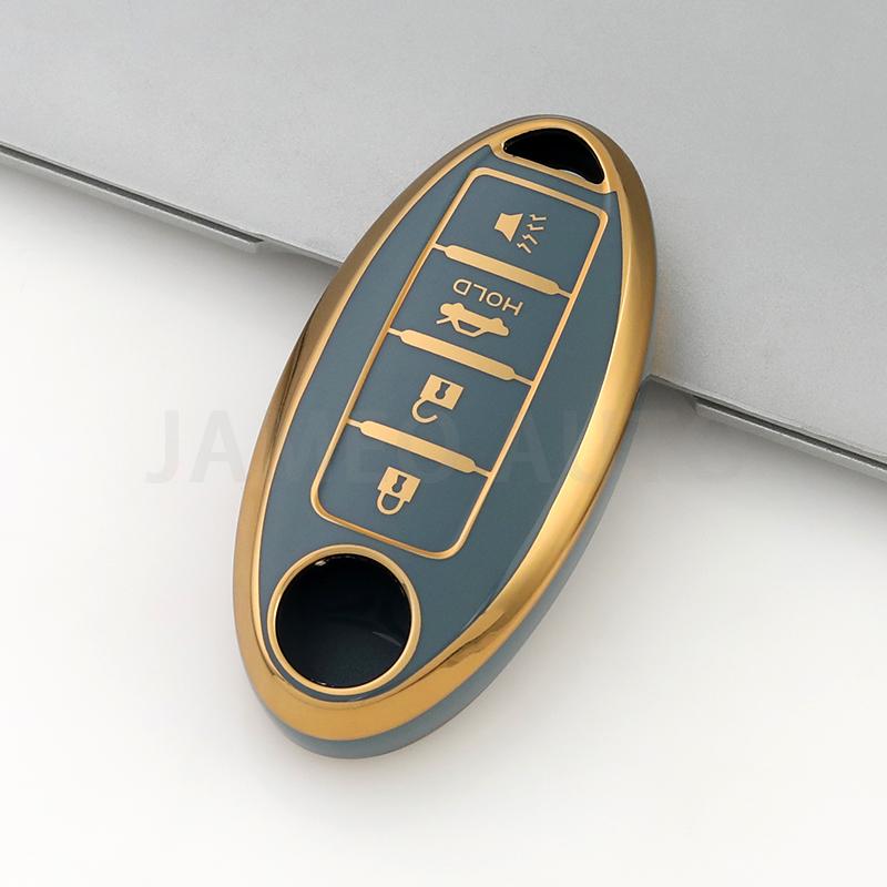 Anti-Scratch TPU Car Key Case For Nissan Sentra Leaf Rogue Sunny Versa Patrol X-Trail Qashqai GT-R Kicks Key Cover for Infiniti
