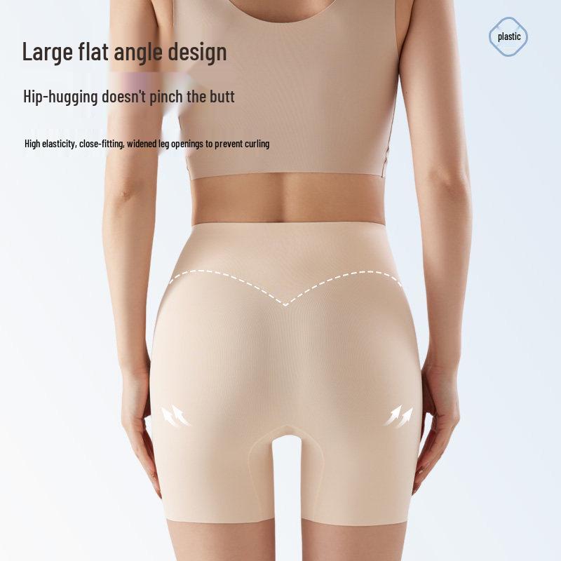 Women's High-Waisted Seamless Tummy-Control Safety Shorts: Anti-Exposure, Belly Slimming, No-Roll Boxer Briefs with Butt Lift