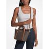 Michael Kors Mk Pratt Logo Zip Coated Canvas Tote Bag Women Tote Bags Brown 35S4G3FM1B-BROWN
