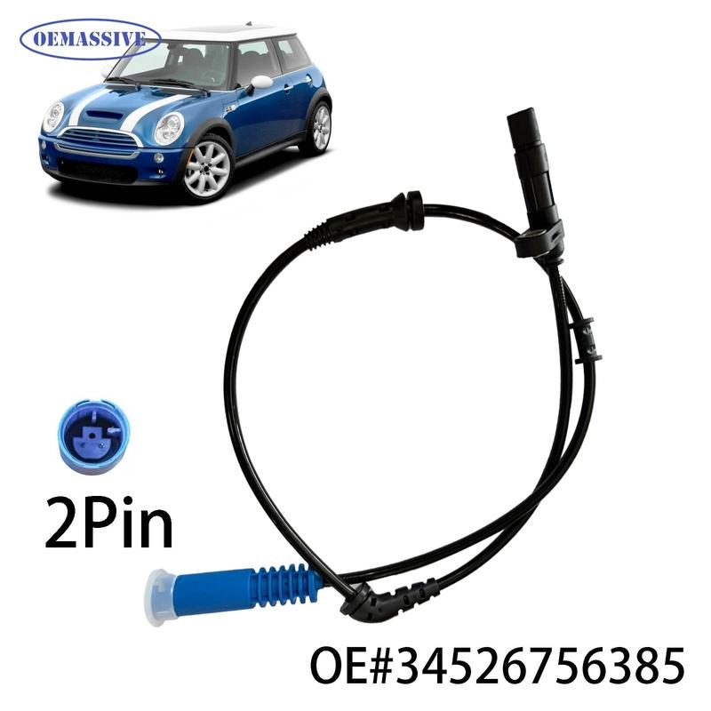 For Mini One Cooper R50 R52 R53 2001-2008Front Left Right ABS Wheel Speed Sensor 34526756385 34526756384 Car Braking System Part