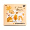 Four Seasons Theme PET Sticker Book for DIY Journal Decoration Waterproof Sticker for Creative Handcraft Lover
