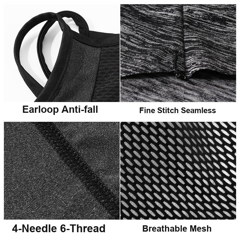Cycling Sun Protection Face Mask Breathable Ice Silk Hanging Ear Triangular Neck Gaiter for Men Cycling Fishing