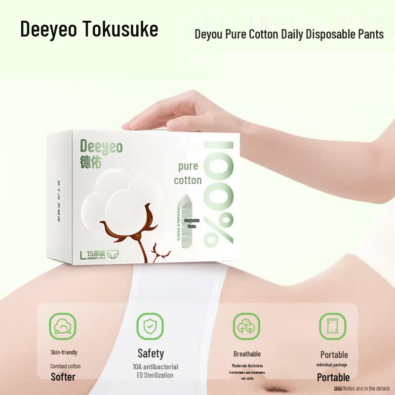 Braguitas Desechables de Algodón Puro para Mujer DeYou
