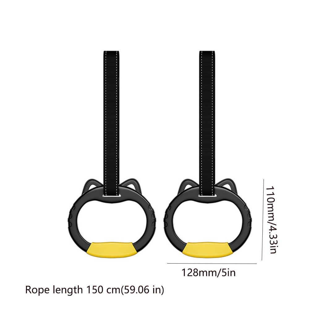 Non-Slip Gymnastic Rings Durable Fitness Exercise Ring Gym Ring Pull Up Bar  Fitness Training