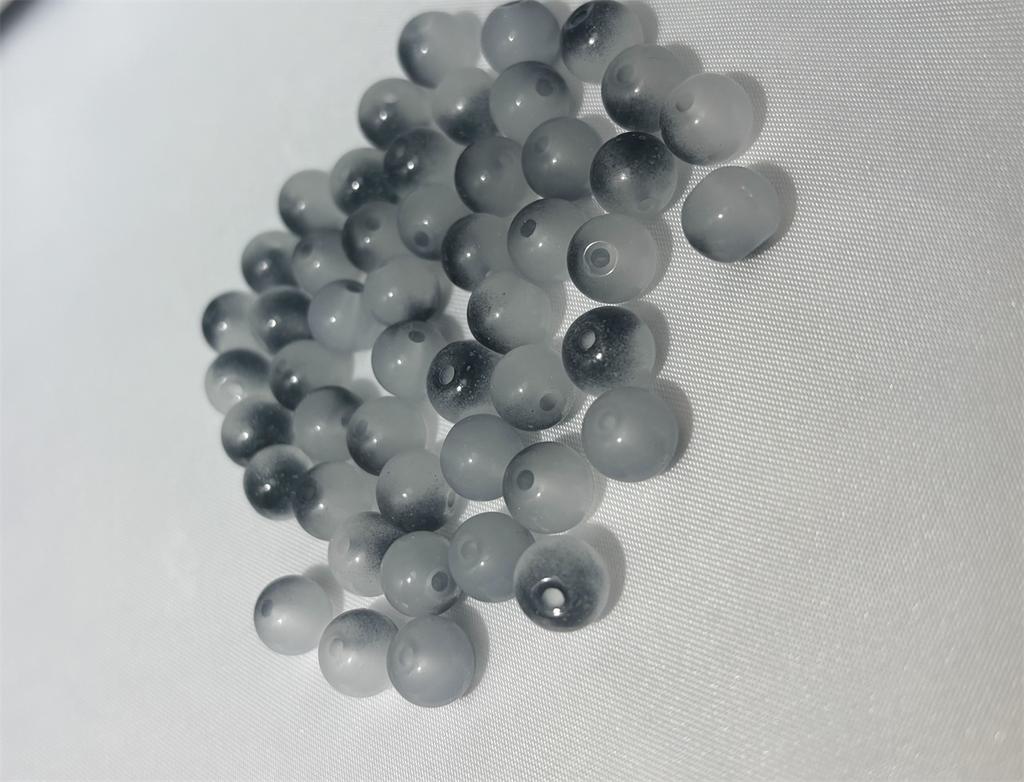 50pcs 8mm Glass Crack Imitation Jade Color Series Round Beads DIY Handmade Necklace Bracelet Loose Beads Jewelry Accessories