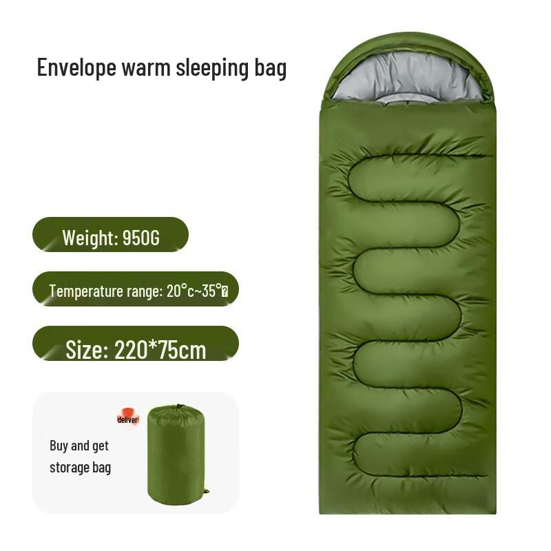 OEING Adult Outdoor Camping Sleeping Bag Set