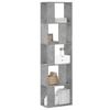 VidaXL 5-Tier Bookcase Concrete Grey Engineered Wood, Shelf, Bookshelf, Book Holder, Cabinet 852783