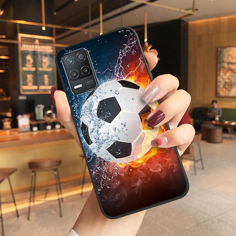 Fußball-Sportplatz-Telefonhülle für OPPO Realme GT 2 Pro X2 Pro XT C25S 8 7 6 Pro 6i GT Master C3 C21 C21Y C11 X3 SuperZoom