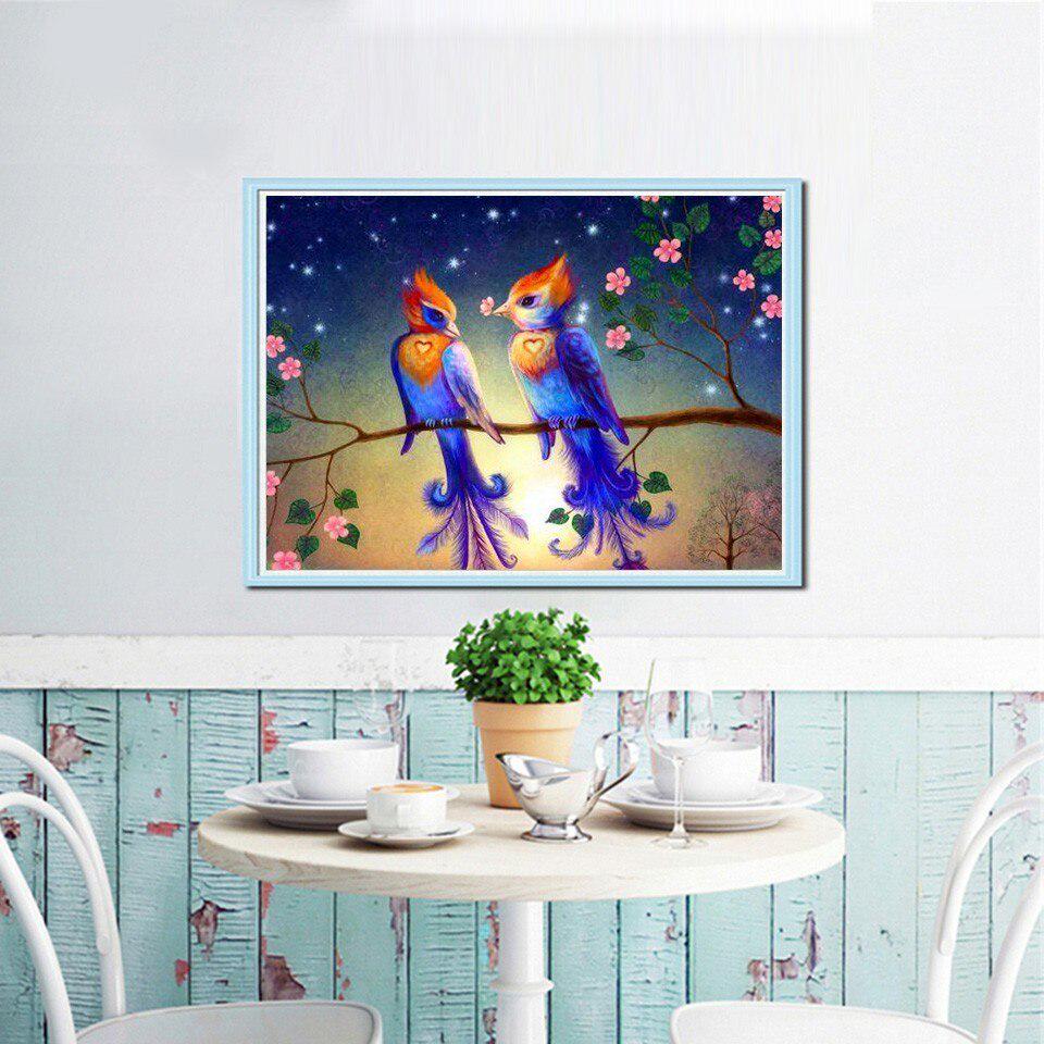 Diamond Painting Display Vogel Mosaik Diamantstickerei Tier Kreuzstich Harz Heimdeko