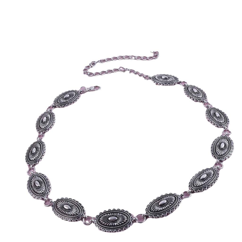 European Bohemian Ethnic Metal Waist Chain for Women - Retro Dress and Shirt Accessory