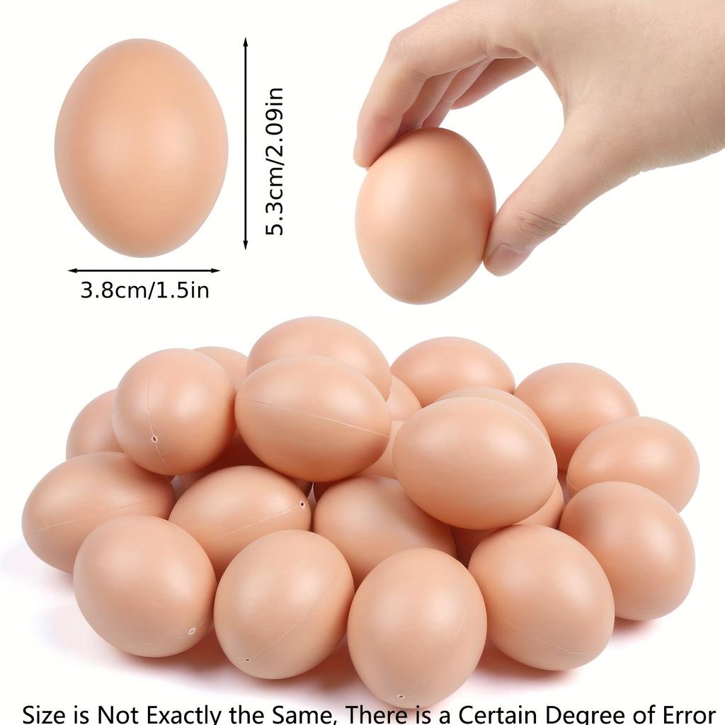 15pcs Plastic Eggs for Crafts, Easter Decorations, Handicrafts, Office, Home Decor, Table Decoration, Easter Party Decoration