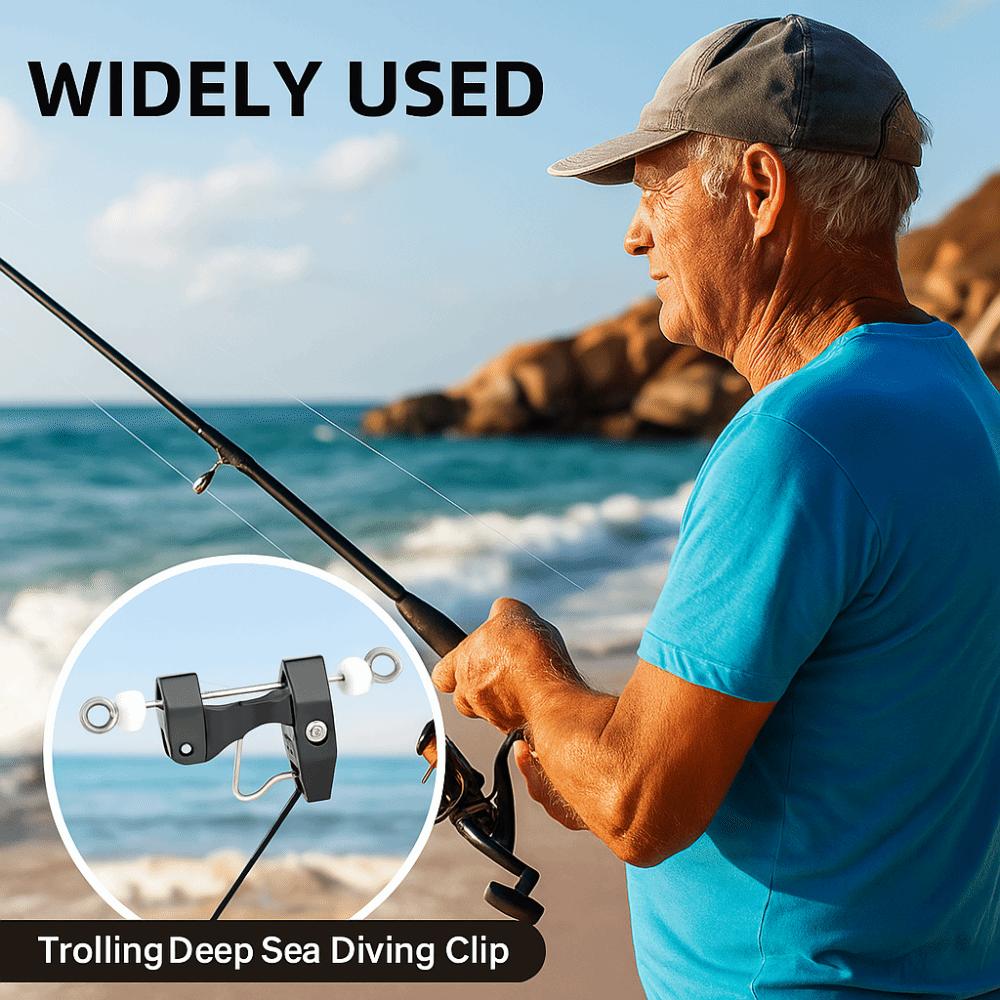 2PCS Durable Adjustable Release Clips ABS Fishing Accessories Trolling Clips 7.5×3.5cm Downrigger Clips Trolling Offshore