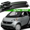 For Smart ForTwo 450 451 453 1998-2019 2pcs Front Windshield Wiper Blades 2000 2004 2008 2014 2018 Windscreen Window Accessories