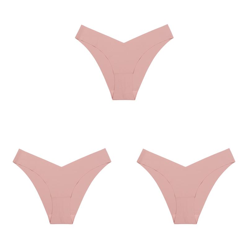 3 Teile/los Frauen Sexy Eis Seide Höschen Low-Rise Keine Spur Dessous Weibliche G String Multicolor Unterwäsche Multicolor Tanga Dessous