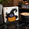 Sturdy Wooden Craft Halloween Napkin Holder, Ghost Pumpkin Decorative Tabletop Tissue Dispenser, Storage Paper Organizer for Holiday Dinner