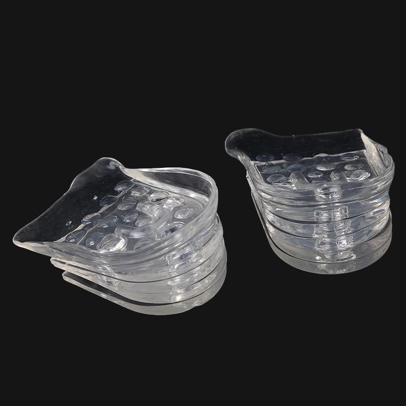 5 Layers Adjustable Taller Insole Silicone Gel Inserts Lift Shoe Pads Inner Height Increase Comfortable Transparant Heel Cushion