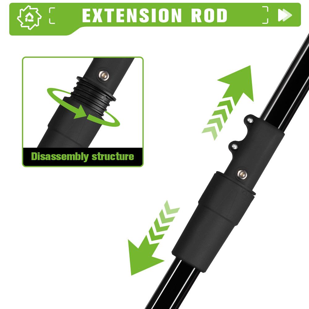 ONEGREEN Drujba electrică telescopică fără perii de 4500W 6 inch 205CM Reîncărcabilă unealtă electrică de grădinărit pentru baterie de 18V