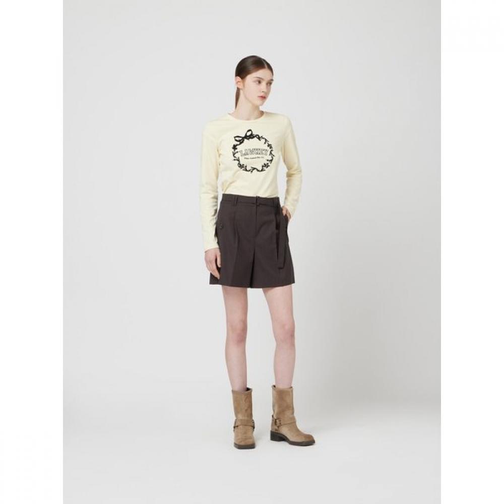 Cc Collect Belted Wool Blend Shorts  C253msa022c 