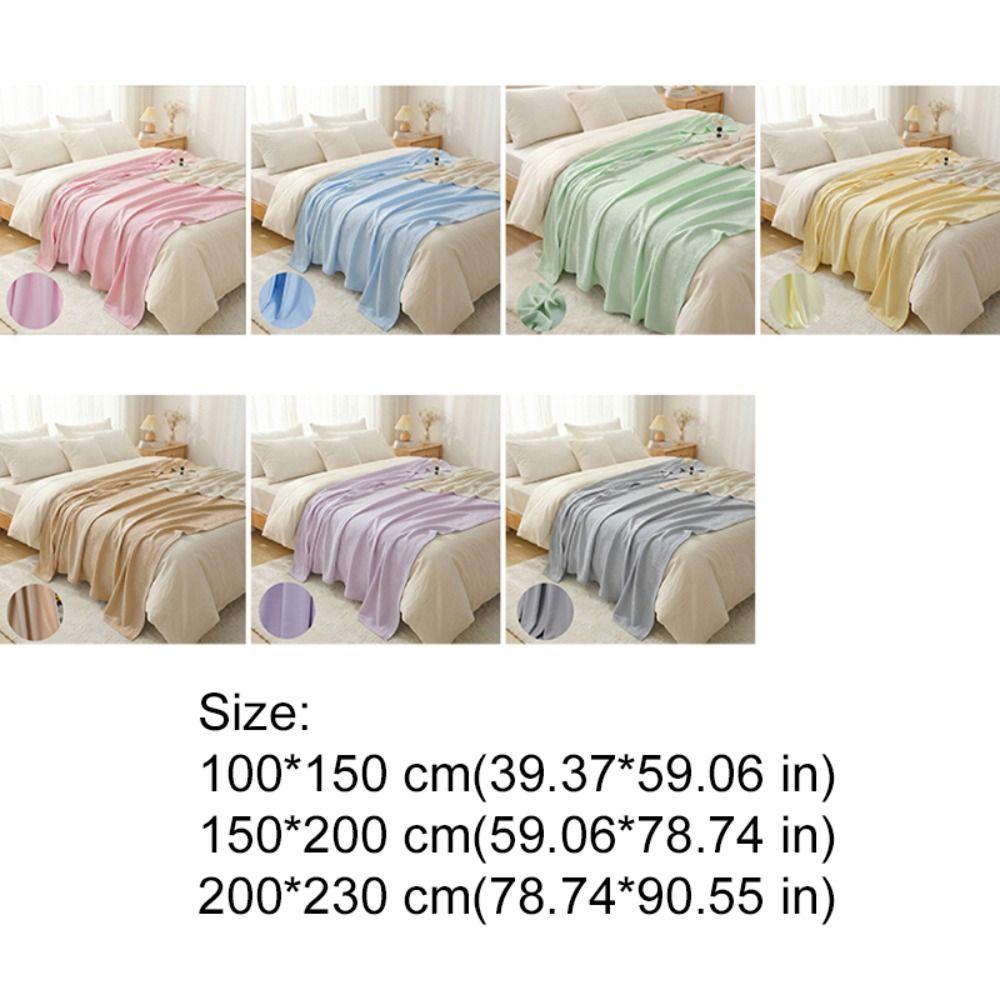 Bamboo Fiber Air-Conditioning Comforters Thin Summer Quilt Simple Summer Cooling Blanket  Bedroom