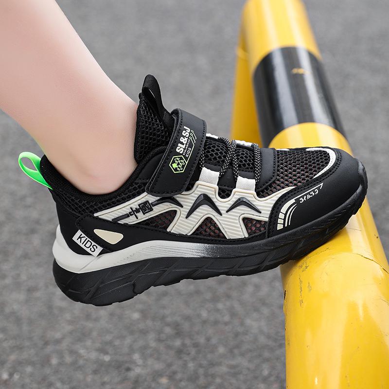 Boys' Breathable Mesh Running Shoes for Spring/Autumn 2024 - New Style for Older Children