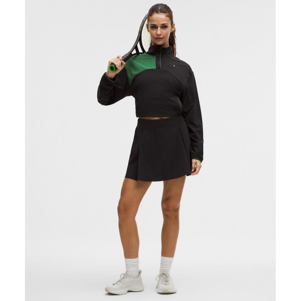 Lullulemon A-Line Side Pleated Tennis Skirt Blk